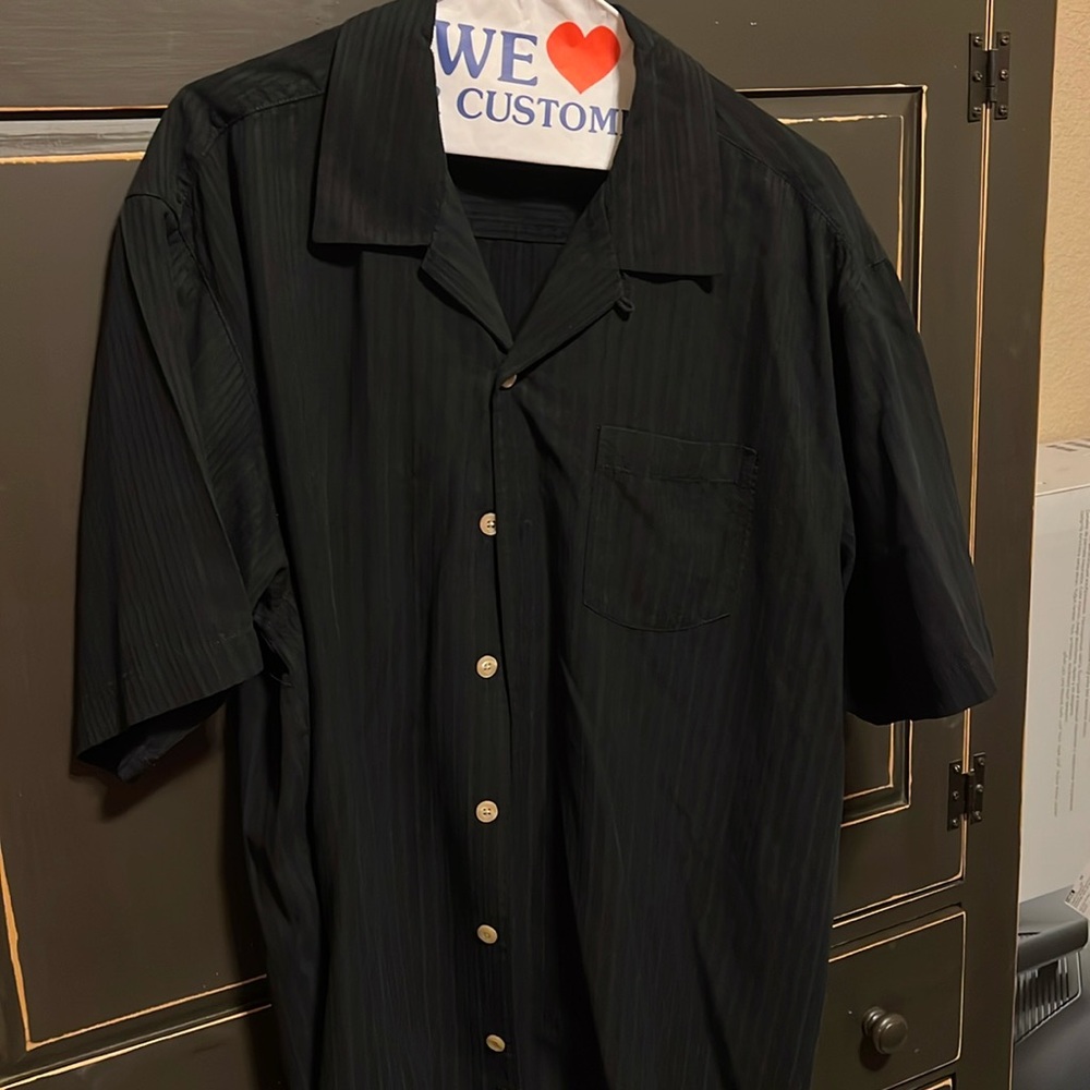 Tommy Bahama hundred percent silk button-down shirt